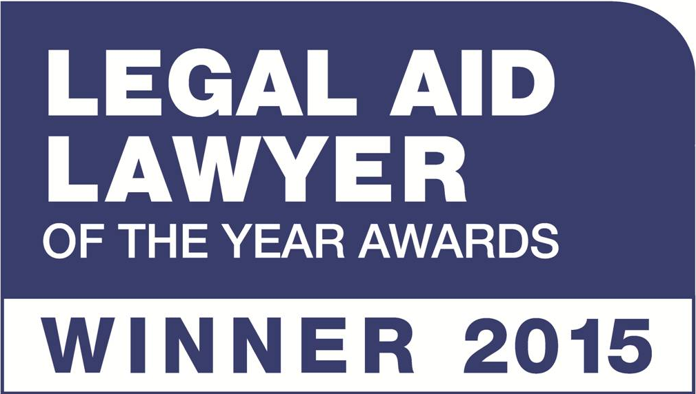 Legal Aid Lawyer of the year awards - Winner 2015